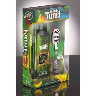 TUNEL  ABSINTHE  GREEN  +Κουτάλι+Ποτήρι